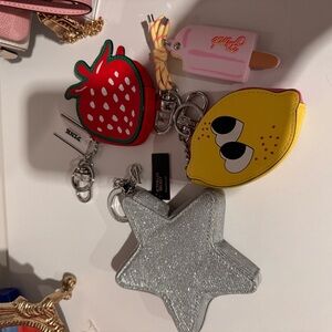 PINK Victoria's Secret Silver Star Keychain